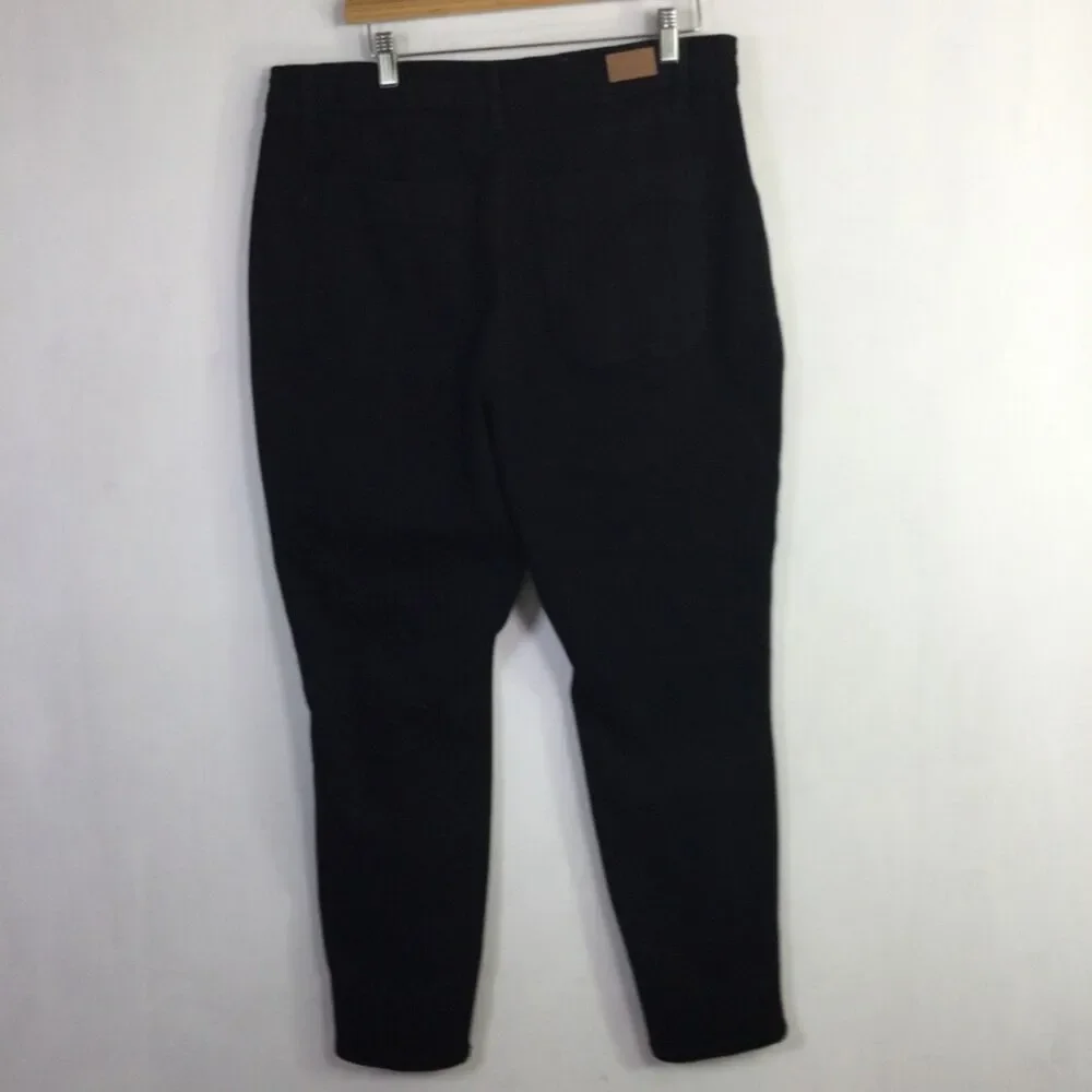 Judy Blue Womens Los Angeles Jogger Pants Skinny Drawstring Waist Black Size 16W - Picture 2 of 16